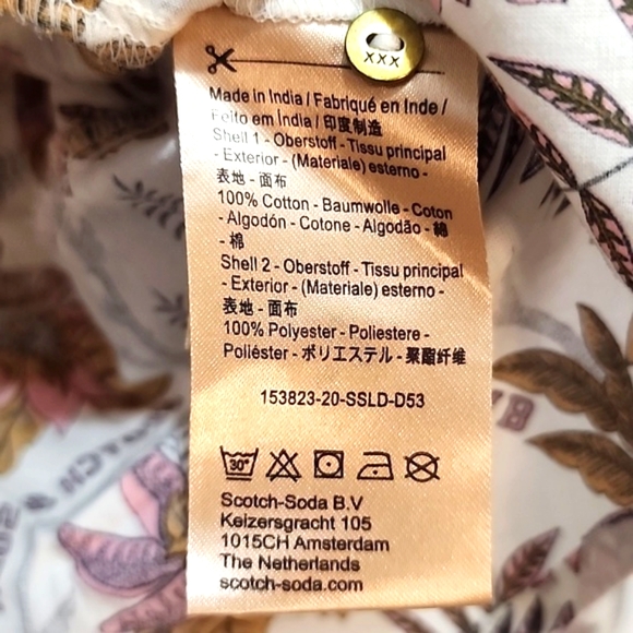 Scotch & Soda floral top size S - Picture 6 of 7